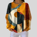 Barbara | Bluza w Geometryczny Wzór