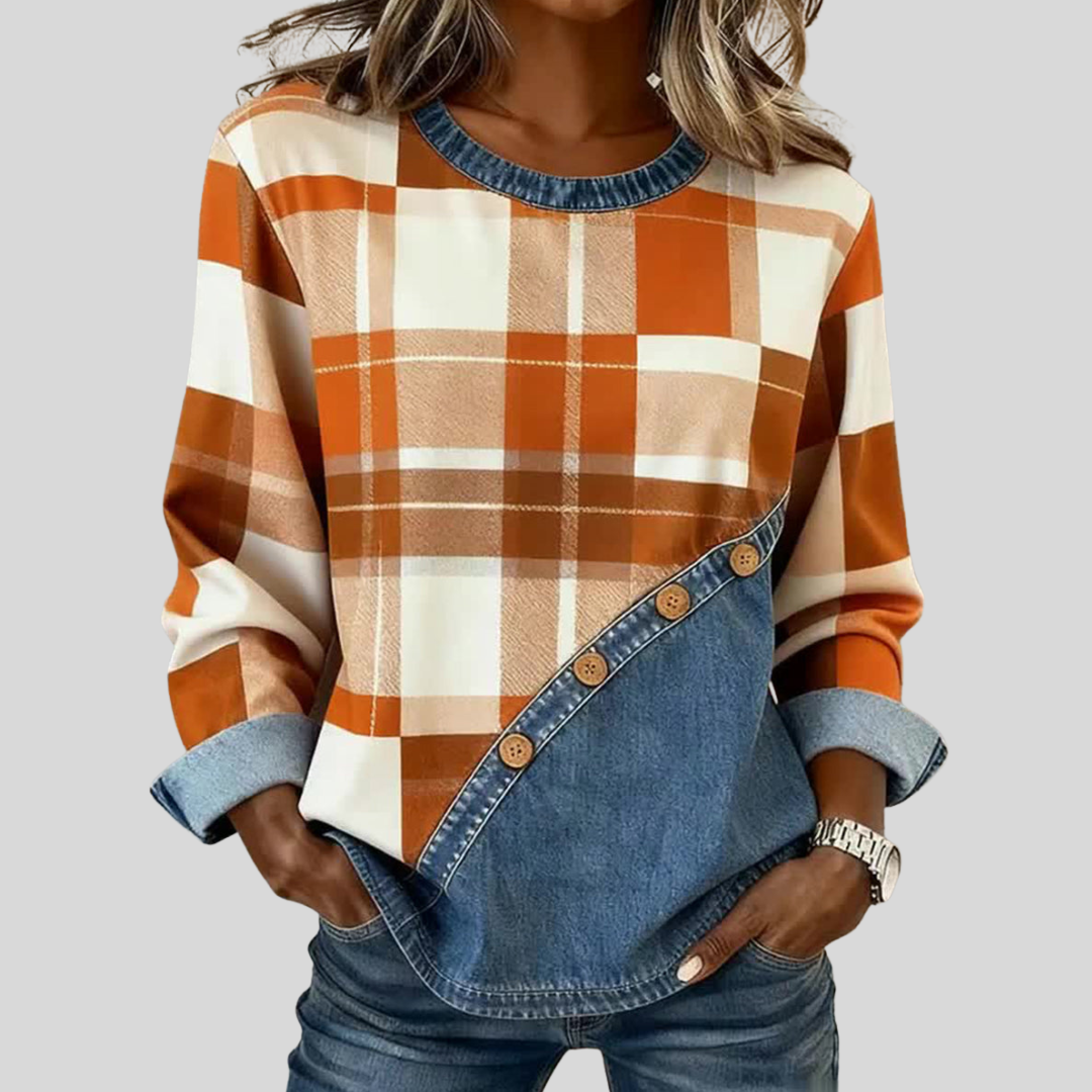 Felicja | Pulower w Stylu Patchwork