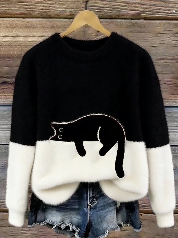 Elegancki Sweter w Kotki