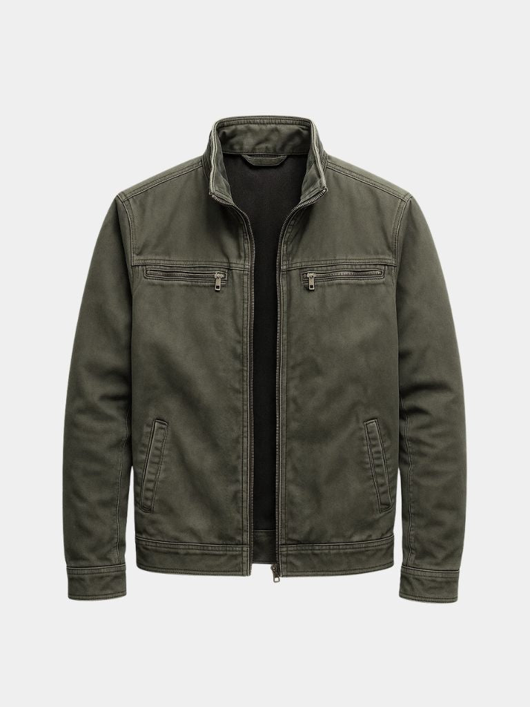 Kacper | Vintage Field Jacket w Oliwkowej Zieleni