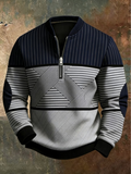 Wiktor | Stylowy Sweter Męski z Półzamkiem