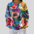 Adela | Kolorowa Bluza w Kwiaty