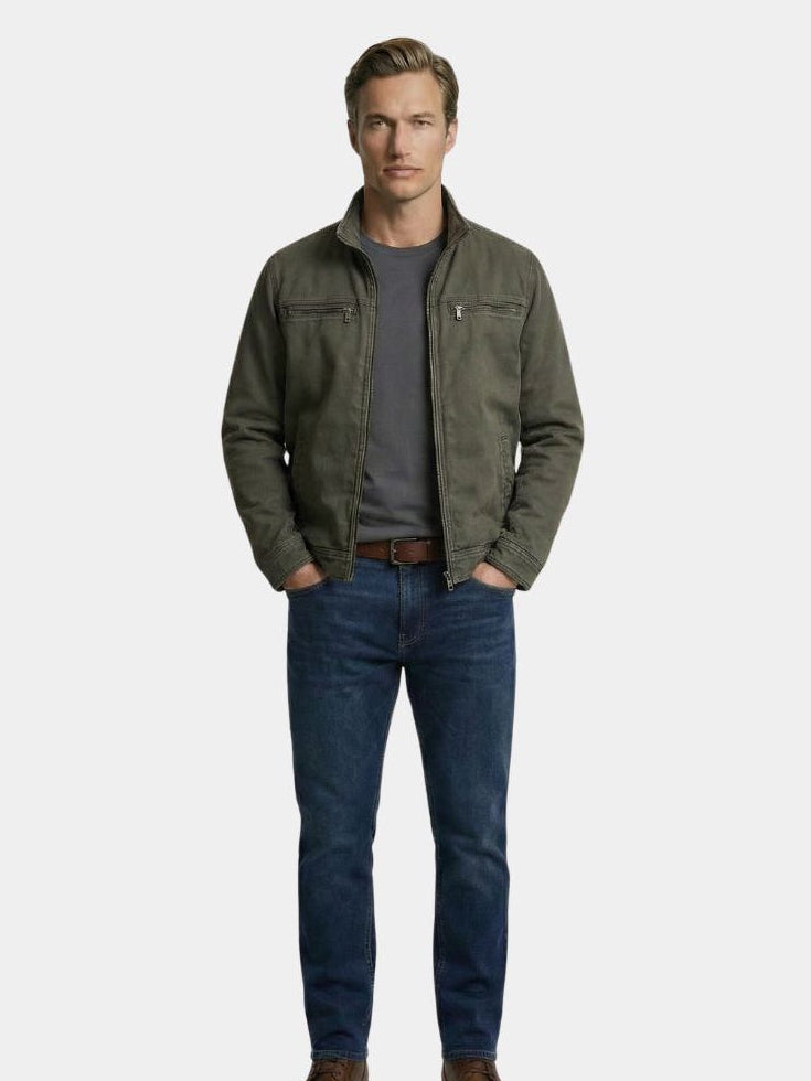 Kacper | Vintage Field Jacket w Oliwkowej Zieleni