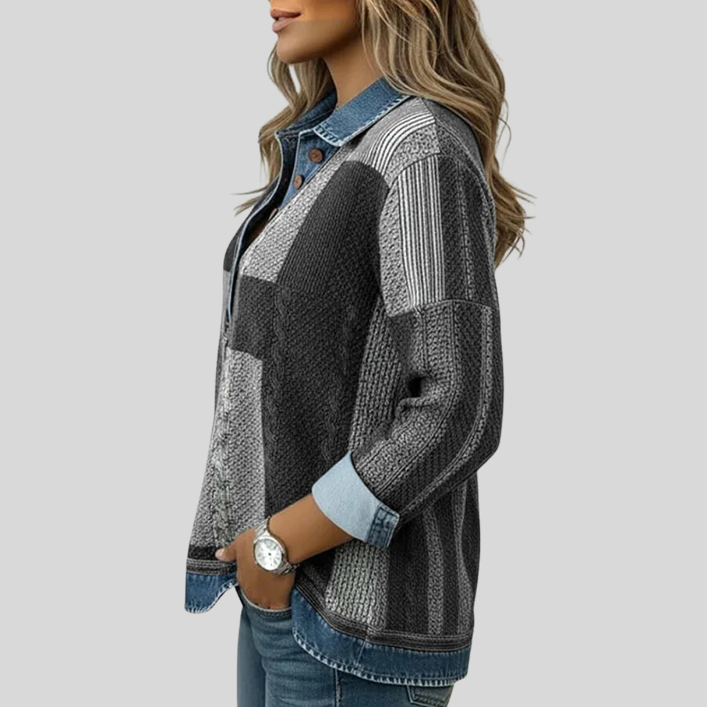 Marcelina | Sweter w Kolorowe Bloki