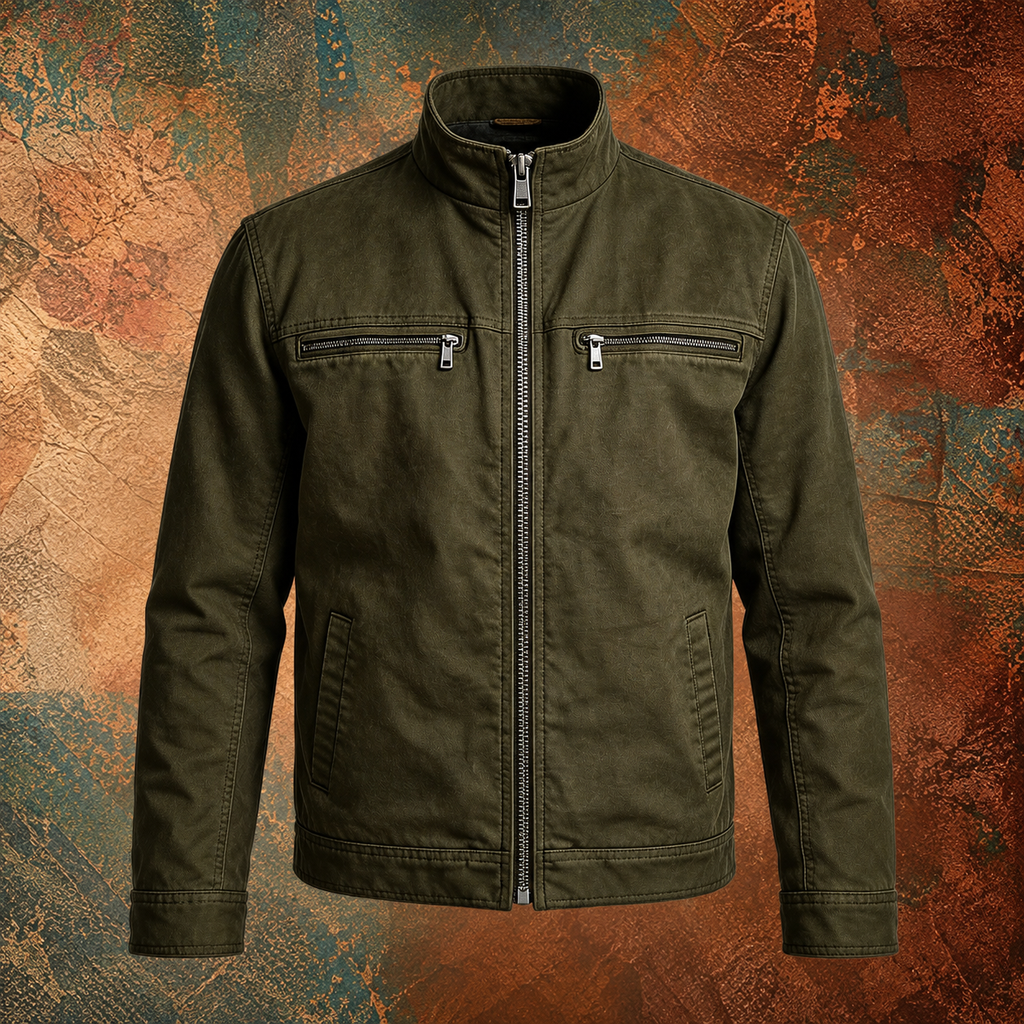 Kacper | Vintage Field Jacket w Oliwkowej Zieleni